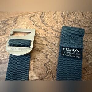 Filson Togiak Web Belt Men’s Gray Quick Release Buckle USA